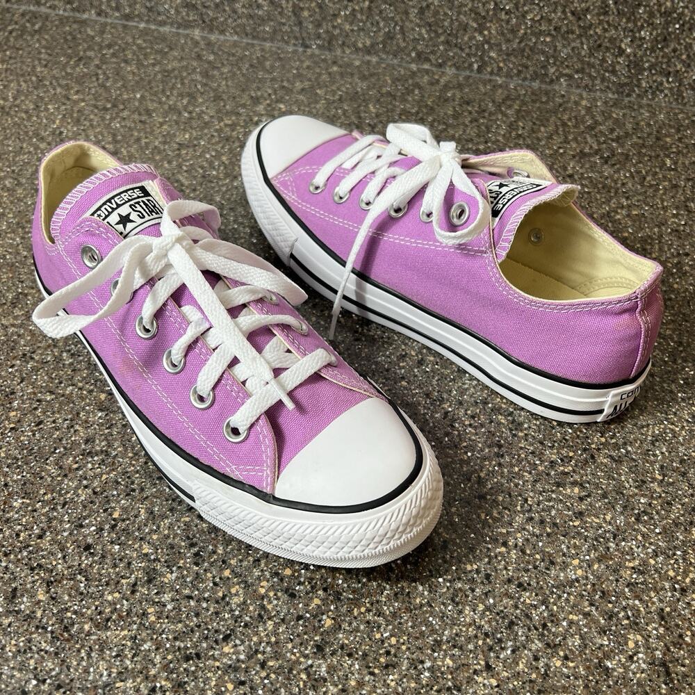 Converse All Star Classic Low Top Sneaker Purple/Pink Womens Sz 8 Lace Up Mens 6
